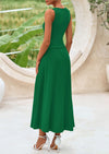 PRETTYGARDEN Skirt Sets Women 2 Piece Outfits Summer Casual Knit Tank Tops Flowy Midi Skirts Matching Vacation Clothes
