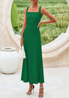 PRETTYGARDEN Skirt Sets Women 2 Piece Outfits Summer Casual Knit Tank Tops Flowy Midi Skirts Matching Vacation Clothes