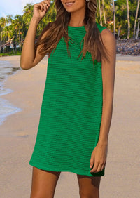 Sleeveless Hollow Out Resort Beach Vacation Cover Up Dress