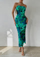 Summer Strapless Maxi Bodycon Dresses