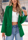 Business Casual Long Sleeve Notch Lapel Trendy Blazers