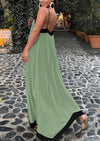 PRETTYGARDEN Women's Flowy Maxi Dress Summer Sleeveless V Neck Spaghetti Strap Elegant Wedding Party Dresses