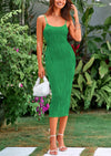 PRETTYGARDEN Sleeveless Bodycon Cocktail Party Midi Dresses