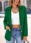 Business Casual Long Sleeve Notch Lapel Trendy Blazers