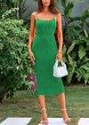 PRETTYGARDEN Sleeveless Bodycon Cocktail Party Midi Dresses