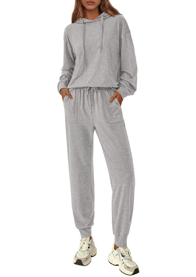 PRETTYGARDEN Women's Two Piece Outfits Sweatsuits Lounge Sets Hoodies Sweatshirt Joggers Sweatpants Fall Fashion Clothes