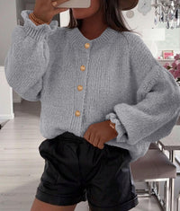 PRETTYGARDEN Womens Cropped Cardigans Trendy PRETTYGARDEN Long Sleeve Cropped Sweaters for Women Ruffle Oversized CardiganRuffle Open Front Chunky Knit Sweater Oversized Button Down Fall Clothes PRETTYGARDEN