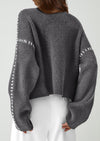 PRETTYGARDEN Women's Chunky Knit Sweaters Fall Long Sleeve Mock Neck Oversized Pullover Tops Winter Fashion Clothes