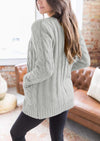 PRETTYGARDEN Women's Open Front Cardigan Sweaters Fall Fashion Button Down Cable Knit Chunky Winter Outerwear Coats