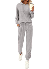 PRETTYGARDEN Women's Two Piece Outfits Sweatsuits Lounge Sets Hoodies Sweatshirt Joggers Sweatpants Fall Fashion Clothes
