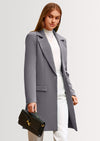 PRETTYGARDEN Women's Spring Fall Long Blazer Jackets Long Sleeve Lapel Pockets Loose Fit Work Casual Blazers Outerwear