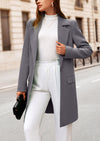 PRETTYGARDEN Women's Spring Fall Long Blazer Jackets Long Sleeve Lapel Pockets Loose Fit Work Casual Blazers Outerwear