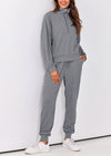 PRETTYGARDEN Women's Fall 2 Piece Lounge Sets Zip Up Sweatshirt Jogger Pants Sweat Track Suits Travel Outfit Winter Clothing