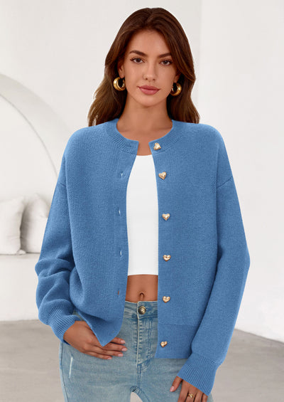 PRETTYGARDEN Cardigan Sweaters for Women Trendy Long Sleeve Open Front Button Down Jacket Fall Clothes Winter Coats