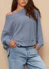 PRETTYGARDEN Oversized Sweatshirt for Women Fashion Crewneck Long Sleeve Pullover Waffle Knit Tops Fall Trendy Clothes