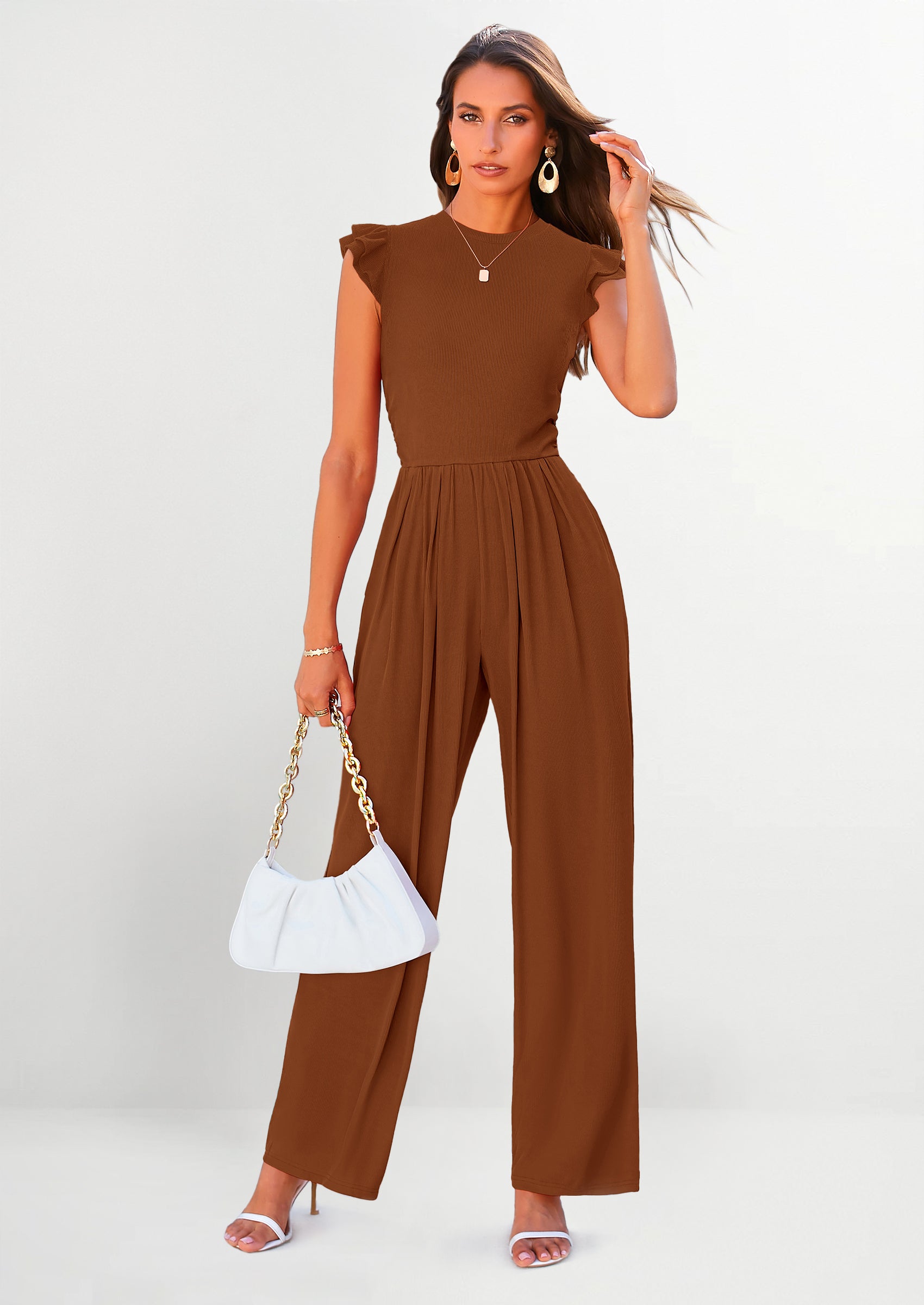 belted velour frill onepiece (brown） Tan Faux Suede 3/4 Sleeve Frill Hem Belted Mini Dress – AX Paris