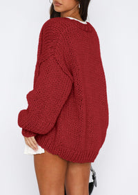 PRETTYGARDEN Cardigan Sweaters for Women Trendy Fall Fashion Long Sleeve Chunky Knit Cardigans Winter Clothing Outfits