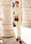 PRETTYGARDEN Sweater Dresses for Women Fall Bell Long Sleeve Crew Neck Bodycon Maxi Dress Winter Ribbed Knit Outfits
