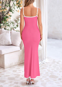 Bodycon Spaghetti Strap Wear Sleeveless Beach Maxi Dresses