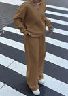 PRETTYGARDEN Casual Winter Two Piece Sets for Women V Neck Sweatshirt Loose Wide Leg Pants Tracksuit Knit Fall Outfits