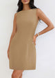 Sleeveless Boat Neck A Line Elegant Cocktail Party Mini Dresses