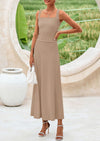 PRETTYGARDEN Skirt Sets Women 2 Piece Outfits Summer Casual Knit Tank Tops Flowy Midi Skirts Matching Vacation Clothes