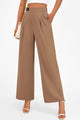 Wide Leg High Waisted Business Casual Work Pants