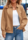 PRETTYGARDEN Women's Faux Suede Motorcycle Jacket Trendy Fall Fashion Oversized Zip Up Coats Winter Clothes Outerwear