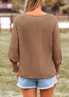 PRETTYGARDEN Women's Spring Fashion T Shirts Puff Long Sleeve Crewneck Casual Basic Tee Tops Blouses