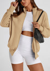 PRETTYGARDEN Women's Spring Fall Fashion Full Zip Up Sweatshirt Long Sleeve Loose Fit Trendy Casual Jacket with Pockets