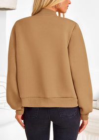 Casual Long Sleeve Button up Lightweight Varsity Bomber Jackets