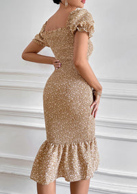 Short Puff Sleeve Cocktail Dresses