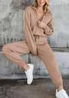 PRETTYGARDEN Women's 2 Piece Sweater Set Pullover Zip Up Sweatshirt Jogger Sweatpants Tracksuit Casual Outfit