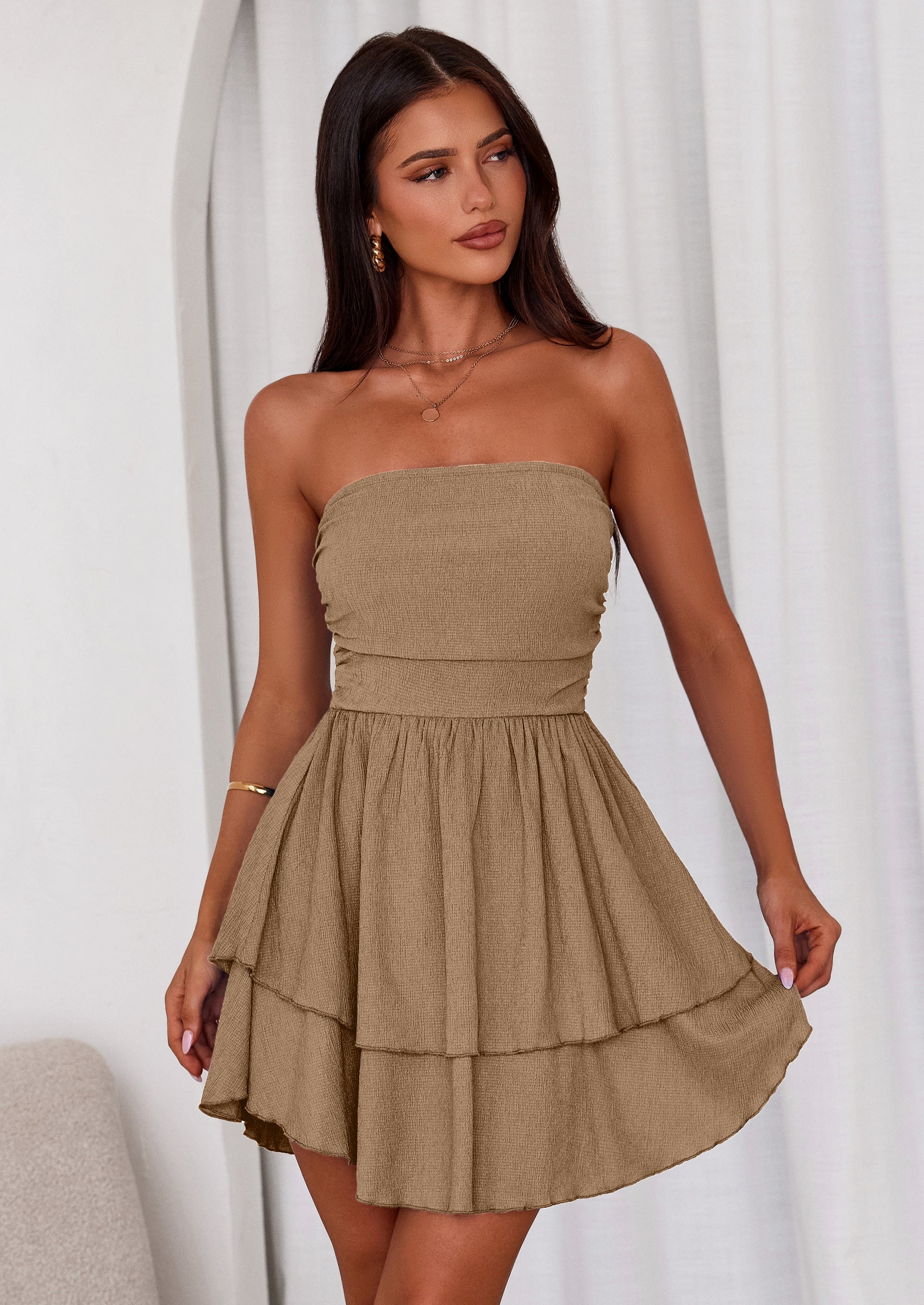 Quick Dry Resort Wear Riviera Sun Strapless Tube Dress - Floral Tie-Dye Summer Dress, Smocked Chest, Removable Straps Smocked Chest Beach Dress Quick Dry Resort Wear Riviera Sun Strapless Tube Dress - Floral Tie-Dye Summer Dress, Smocked Chest, Removable Straps Smocked Chest Beach Dress