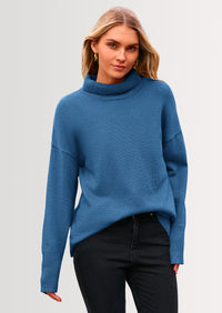 PRETTYGARDEN Women's Turtleneck Oversized Sweater Long Sleeve Chunky Knit Pullover Casual Winter Jumper Tops