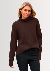 PRETTYGARDEN Women's Turtleneck Oversized Sweater Long Sleeve Chunky Knit Pullover Casual Winter Jumper Tops