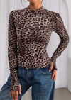 PRETTYGARDEN Womens Fall Mesh Floral Blouses Long Sleeve Going Out Tops Slim Fitted Shirts Date Night Outfits