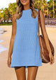 Sleeveless Hollow Out Resort Beach Vacation Cover Up Dress