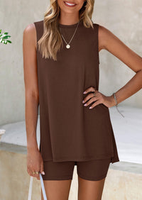 Lounge Shorts Loungewear Outfits 2 Piece Sets