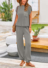 PRETTYGARDEN Womens Two Piece Outfits Sweater Sets Knit Pullover Tops And High Waisted Pants Matching Tracksuit Sweatsuit Set