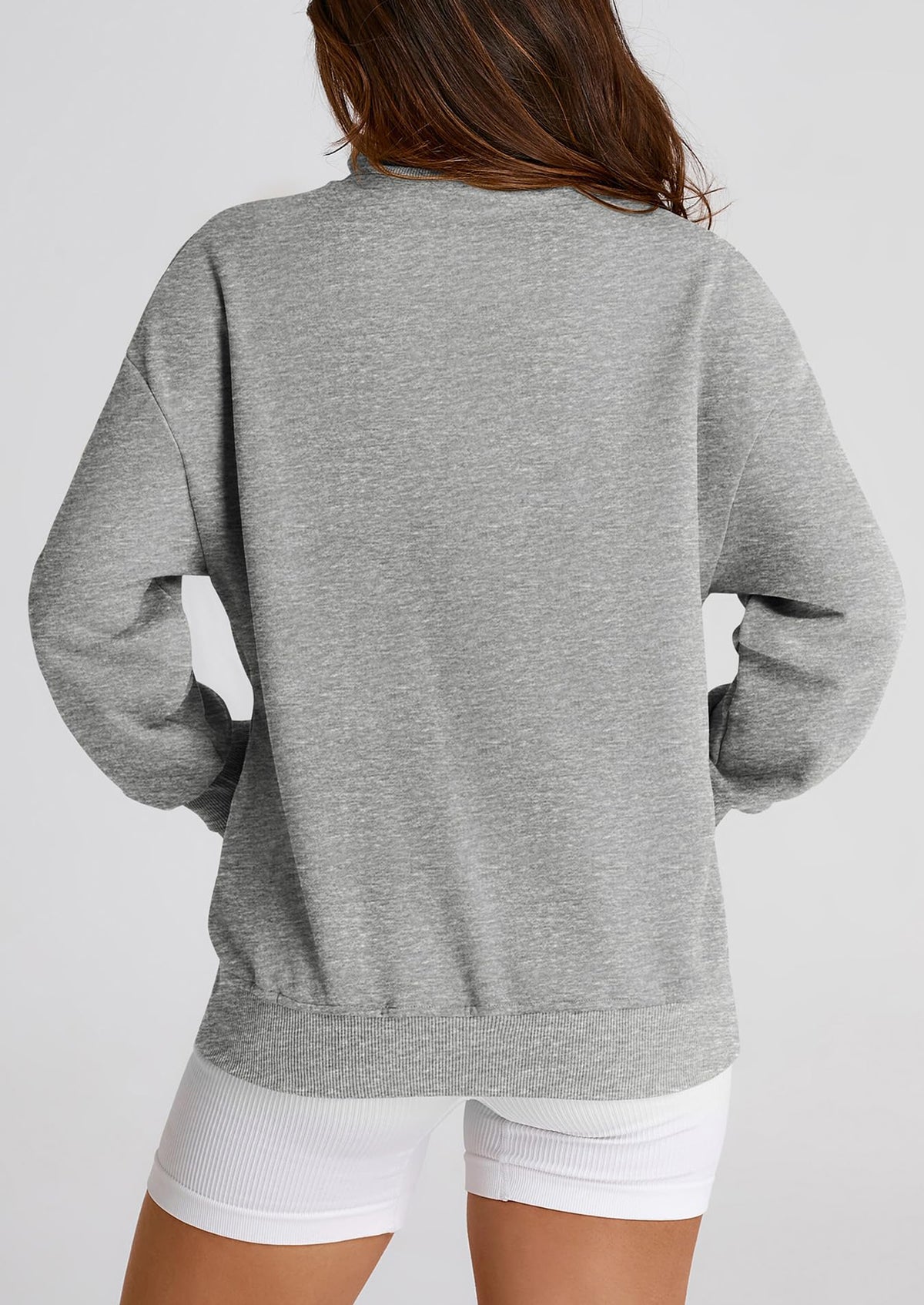 Full Zip Up Long Sleeve Loose Fit Trendy Casual Cardigan with Pockets