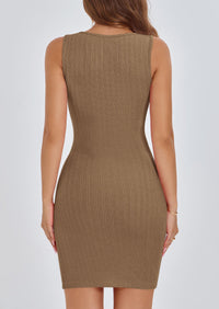 Sleeveless Bodycon Casual Mini Dress