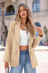 Business Casual Long Sleeve Notch Lapel Trendy Blazers