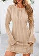 Crochet Knit Hollow Out Beach Vacation Cover Ups Dress