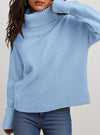 PRETTYGARDEN Womens Turtleneck Long Sleeve Sweater Fall Trendy Loose Fit Casual Tops Chunky Knit Pullover Sweaters
