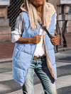 PRETTYGARDEN Womens Fall Reversible Vests Sleeveless Fleece Jacket Zip Up Hoodie Pockets Long Warm Winter Coat Outerwear