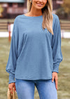 PRETTYGARDEN Women's Spring Fashion T Shirts Puff Long Sleeve Crewneck Casual Basic Tee Tops Blouses