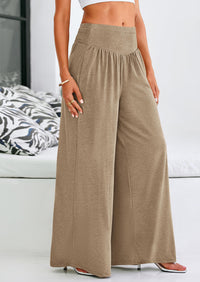 High-Waisted Flowy Palazzo Pant With Pockets