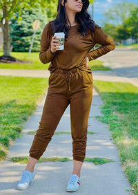 Black Two Pieces Oversized Fall Tracksuit