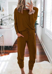 Black Two Pieces Oversized Fall Tracksuit